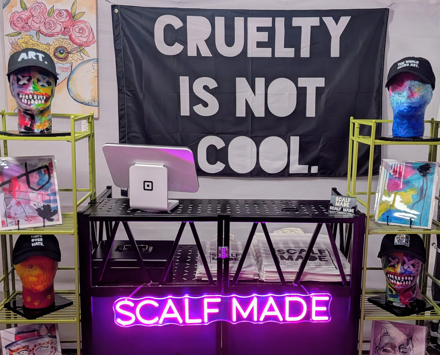 CRUELTY IS NOT COOL. | Flag / Tapestry | Bold Series