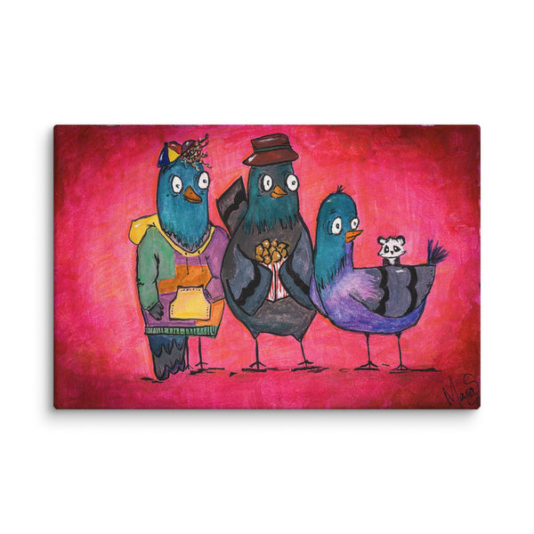 PIGEONS WITH A PLAN.
