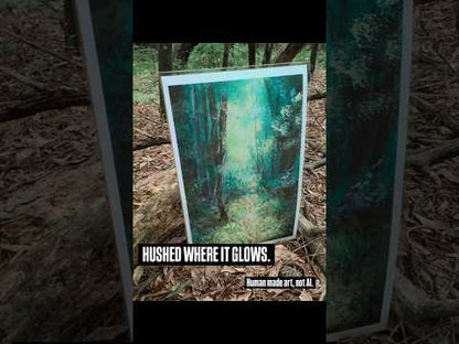 HUSHED WHERE IT GLOWS. | Canvas Print