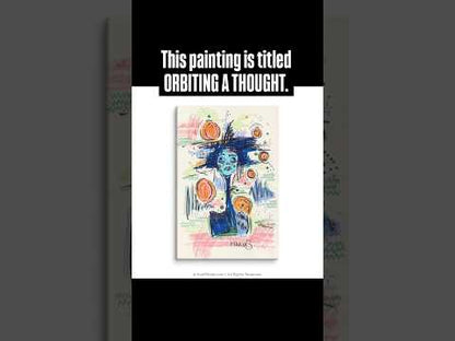 ORBITING A THOUGHT. | Canvas Print