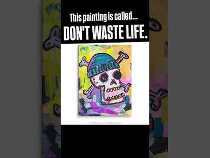 DON'T WASTE LIFE. | Eco Organic Cotton Hoodie | Matt's Art Series