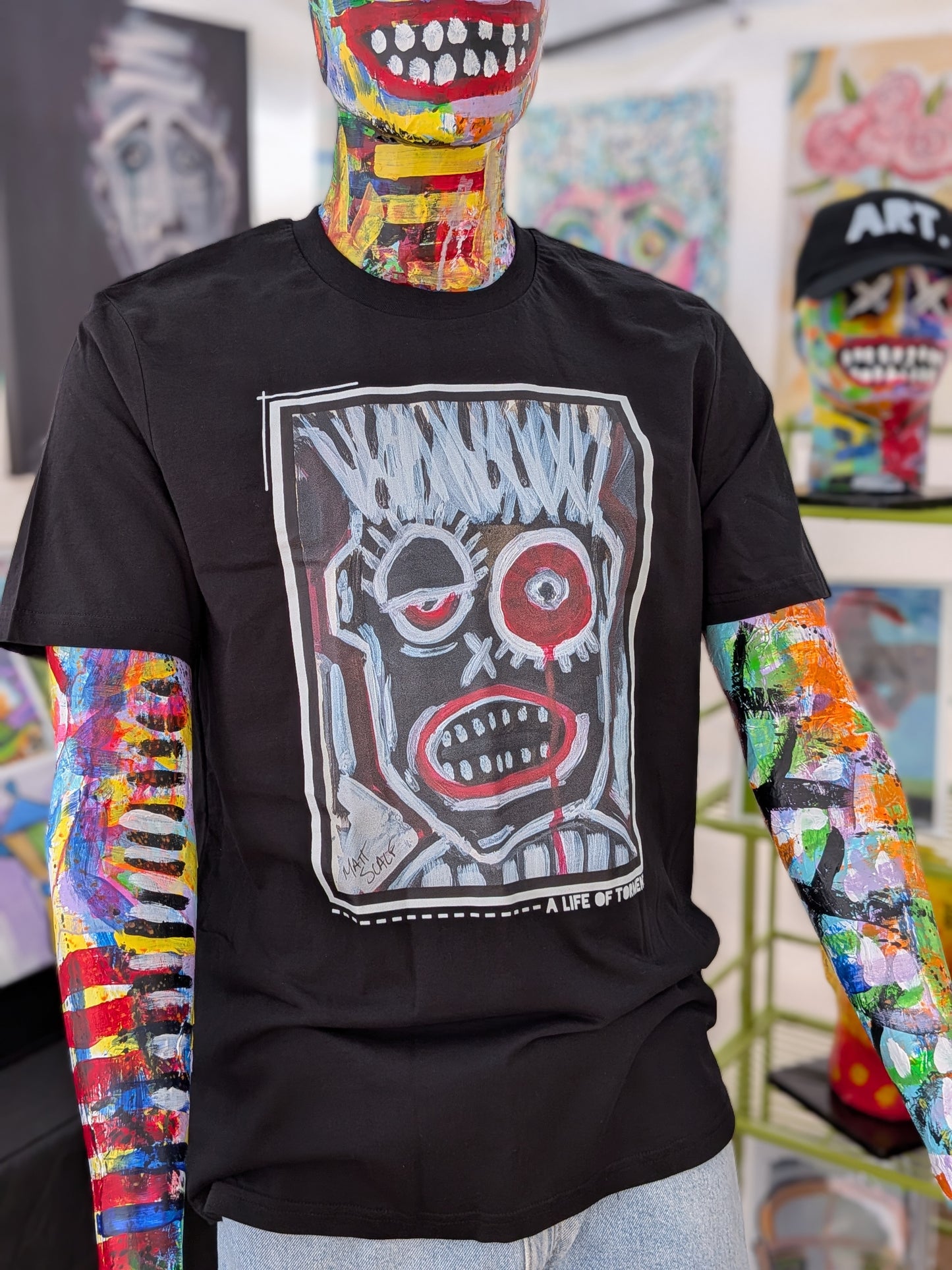 A LIFE OF TORMENT. | 100% Organic Cotton T-shirt | Matt's Art Series
