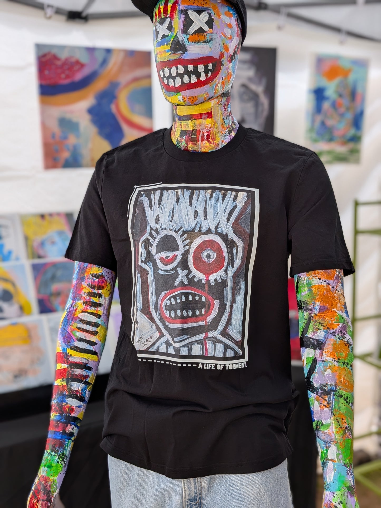 A LIFE OF TORMENT. | 100% Organic Cotton T-shirt | Matt's Art Series