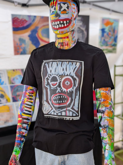A LIFE OF TORMENT. | 100% Organic Cotton T-shirt | Matt's Art Series