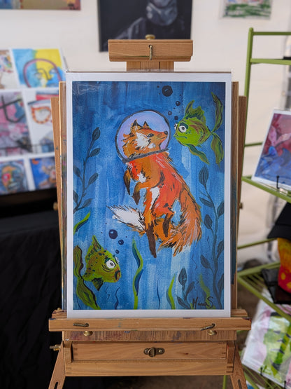 FISH OUTTA WATER. | Matte Paper Print
