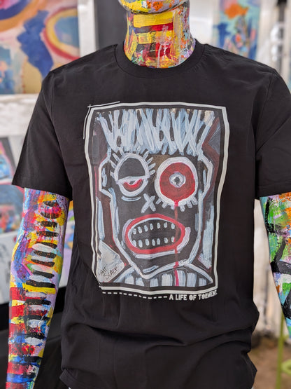 A LIFE OF TORMENT. | 100% Organic Cotton T-shirt | Matt's Art Series