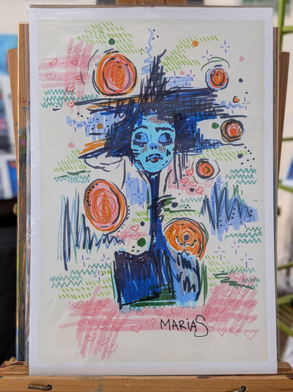 ORBITING A THOUGHT. | Matte Paper Print