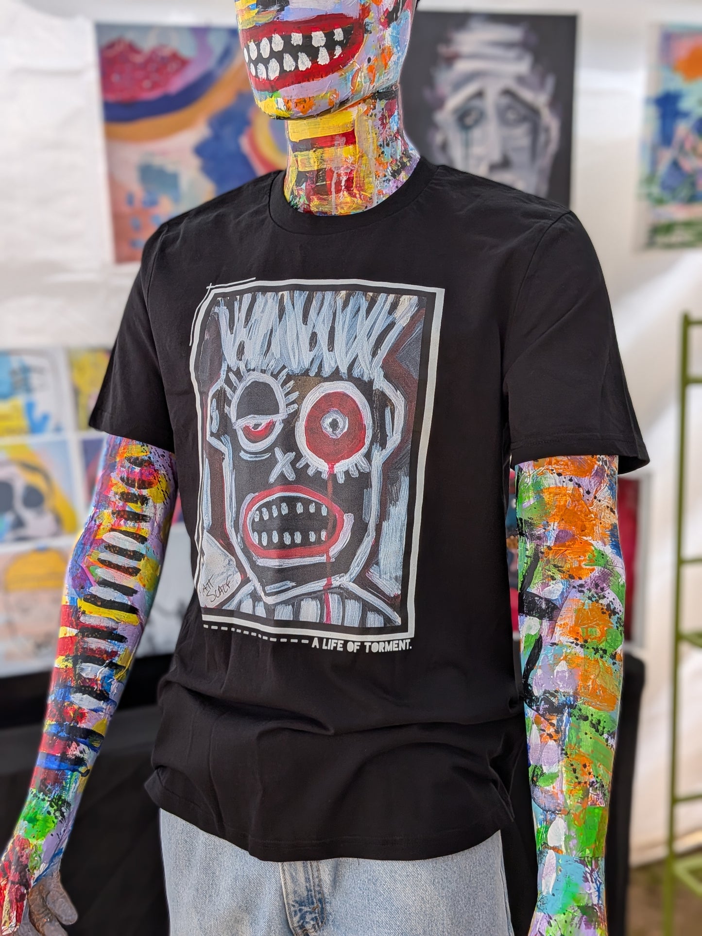 A LIFE OF TORMENT. | 100% Organic Cotton T-shirt | Matt's Art Series