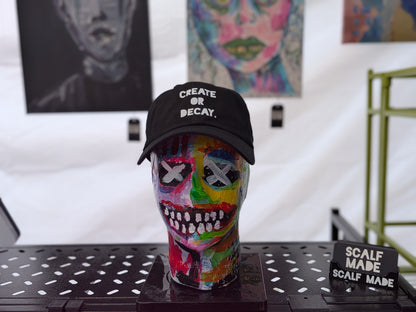 CREATE OR DECAY. | 100% Cotton Hat | Bold Series