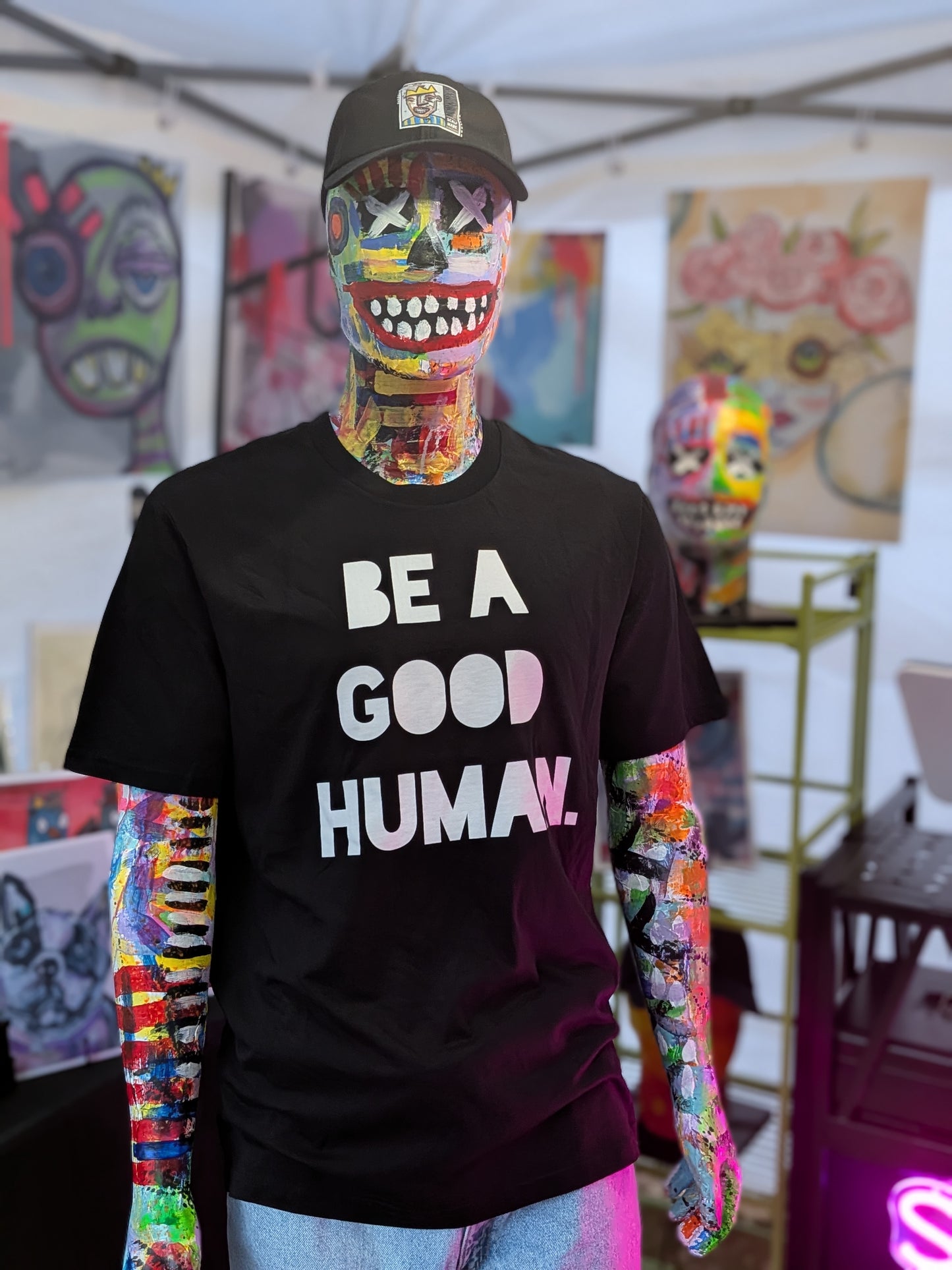 BE A GOOD HUMAN. | 100% Organic Cotton T-shirt | Bold Series