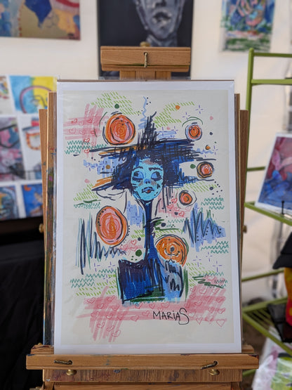 ORBITING A THOUGHT. | Matte Paper Print