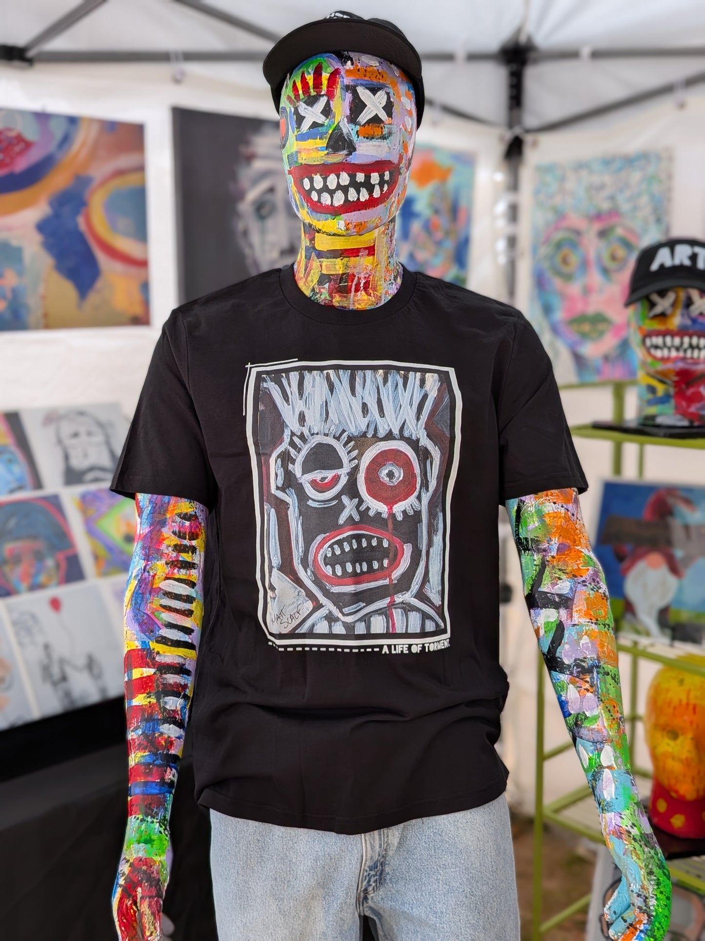 A LIFE OF TORMENT. | 100% Organic Cotton T-shirt | Matt's Art Series